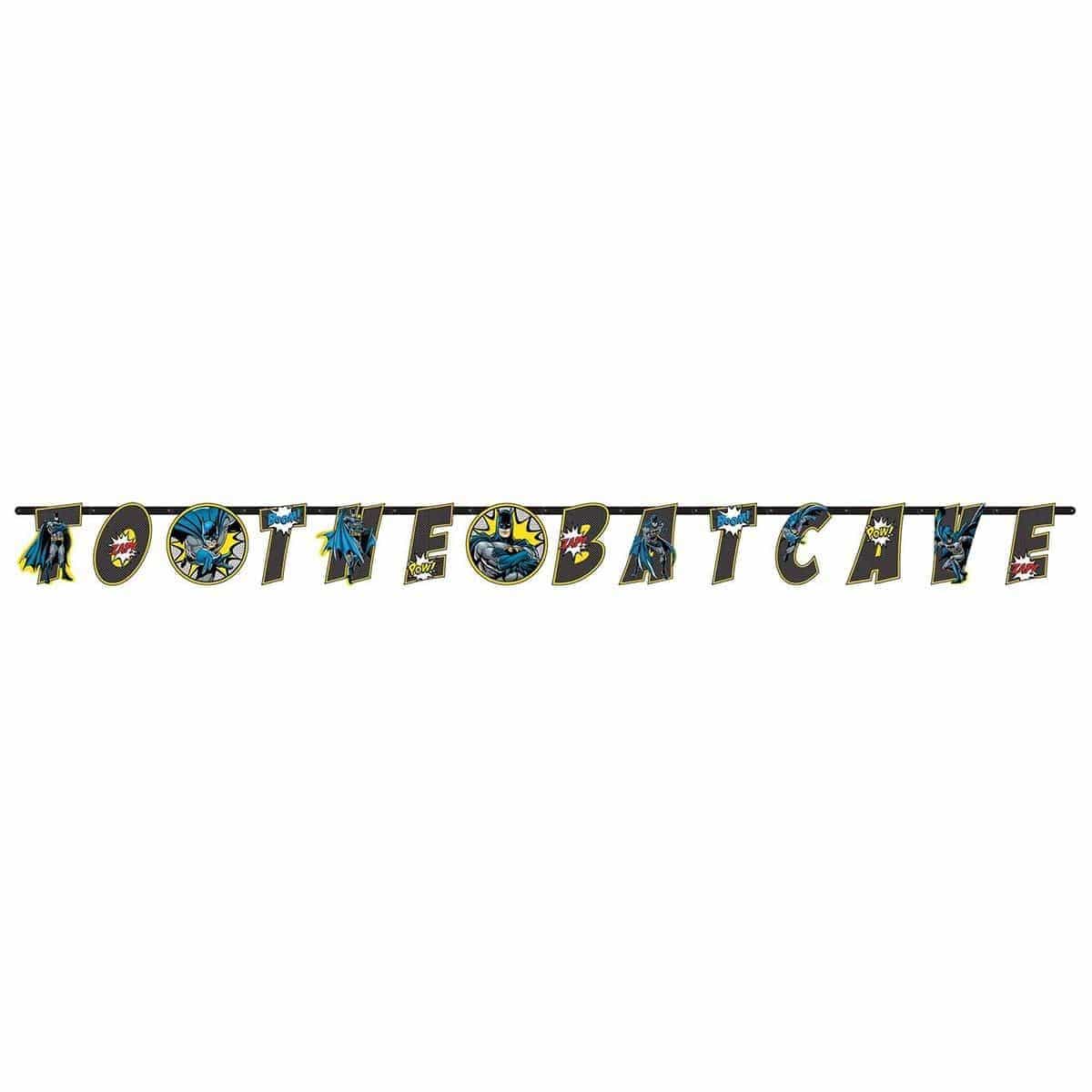 Batman Banner - Official DC Comics Superhero Vinyl Decal for Walls, Windows & Laptops - Perfect for Bedroom Decor, Office & Fan Gifts