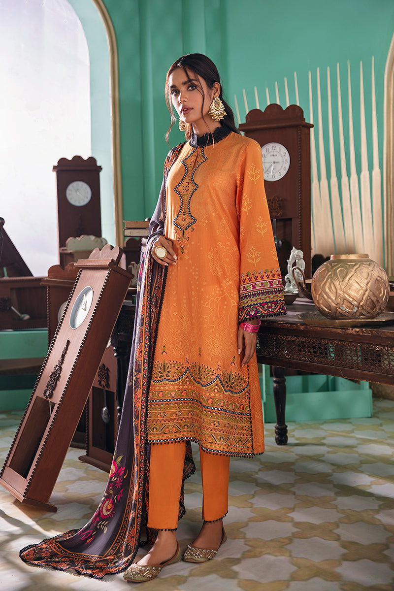 Premium 3-Piece Digital Printed Lawn Suit Set - Floral Design, Soft & Breathable Fabric - Perfect for Casual Wear, Parties & Special Occasions