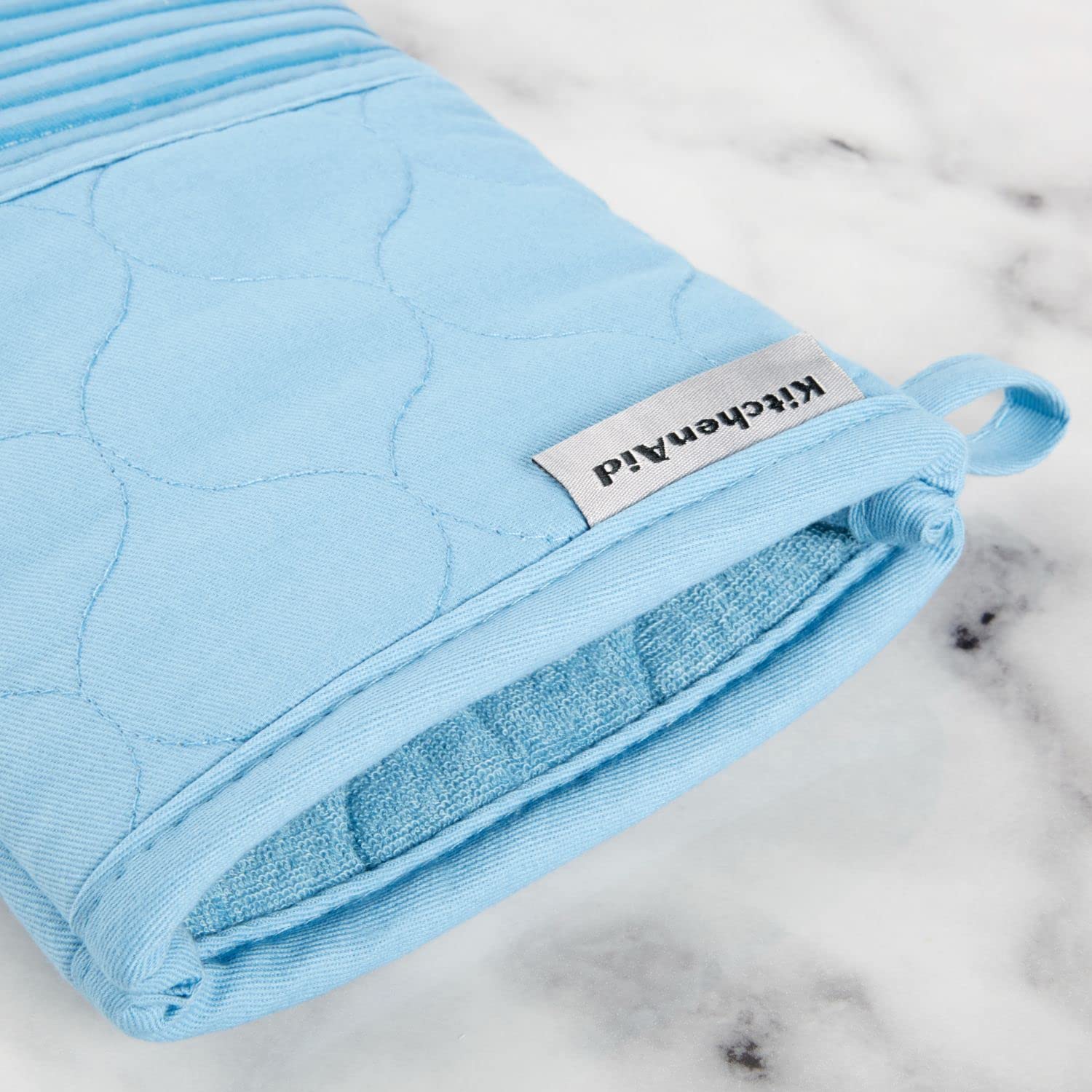 KitchenAid Heat Resistant Quilted Cotton Terry Cloth Oven Mitt & Pot Holder Set (16