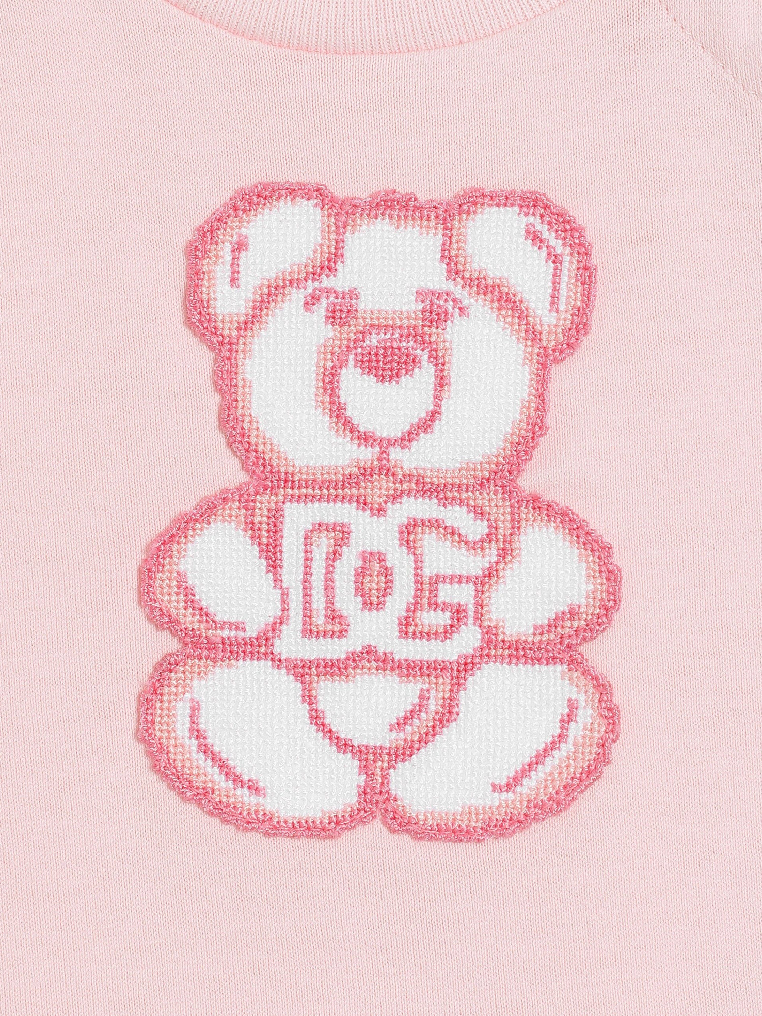 Adorable Pink Bear Print Baby Girls T-Shirt - Soft & Comfortable Cotton Tee for Toddlers & Infants - Perfect for Playdates, Parties & Everyday Wear