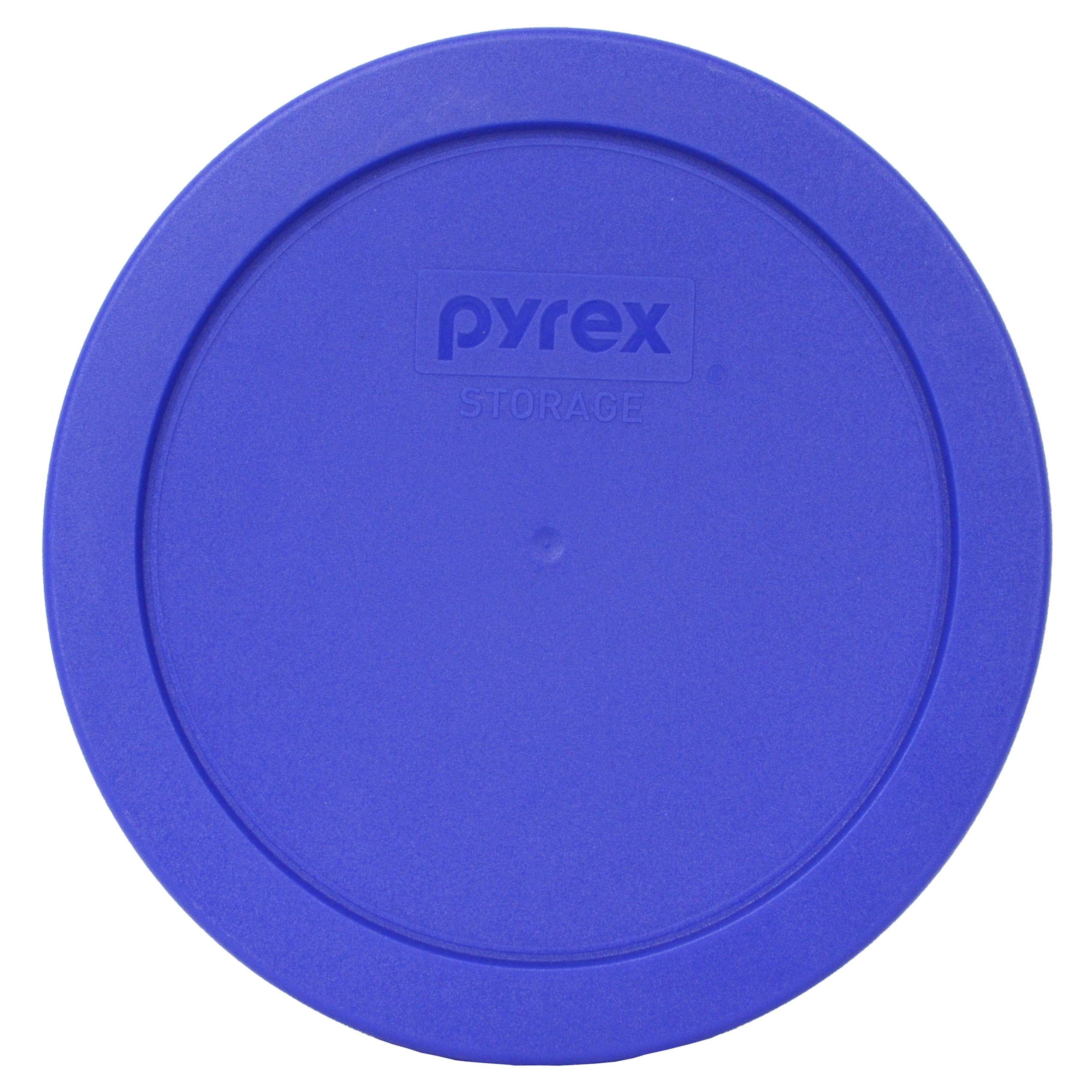 Pyrex 7201-PC Sapphire Blue Round Plastic Food Storage Replacement Lid - BPA-Free, Made in USA - Perfect for Meal Prep, Leftovers & Refrigerator Organization