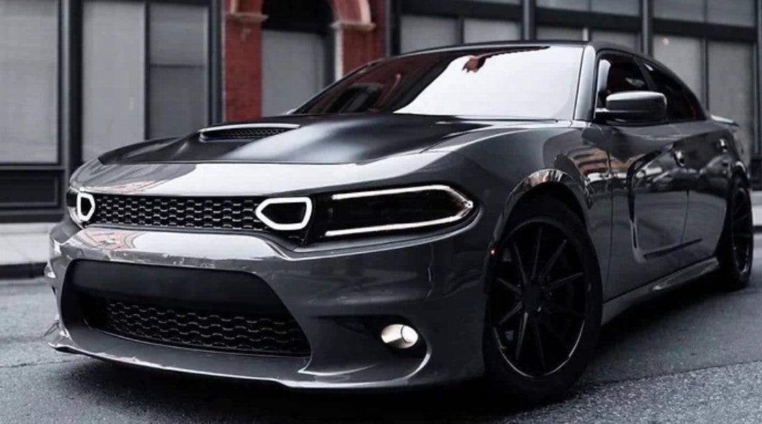 2015-2023 Dodge Charger SRT LED Signal Light Bar - Smoke White DRL with Yellow Turn Signal - High Performance LED Lights for Off-Road & Night Driving