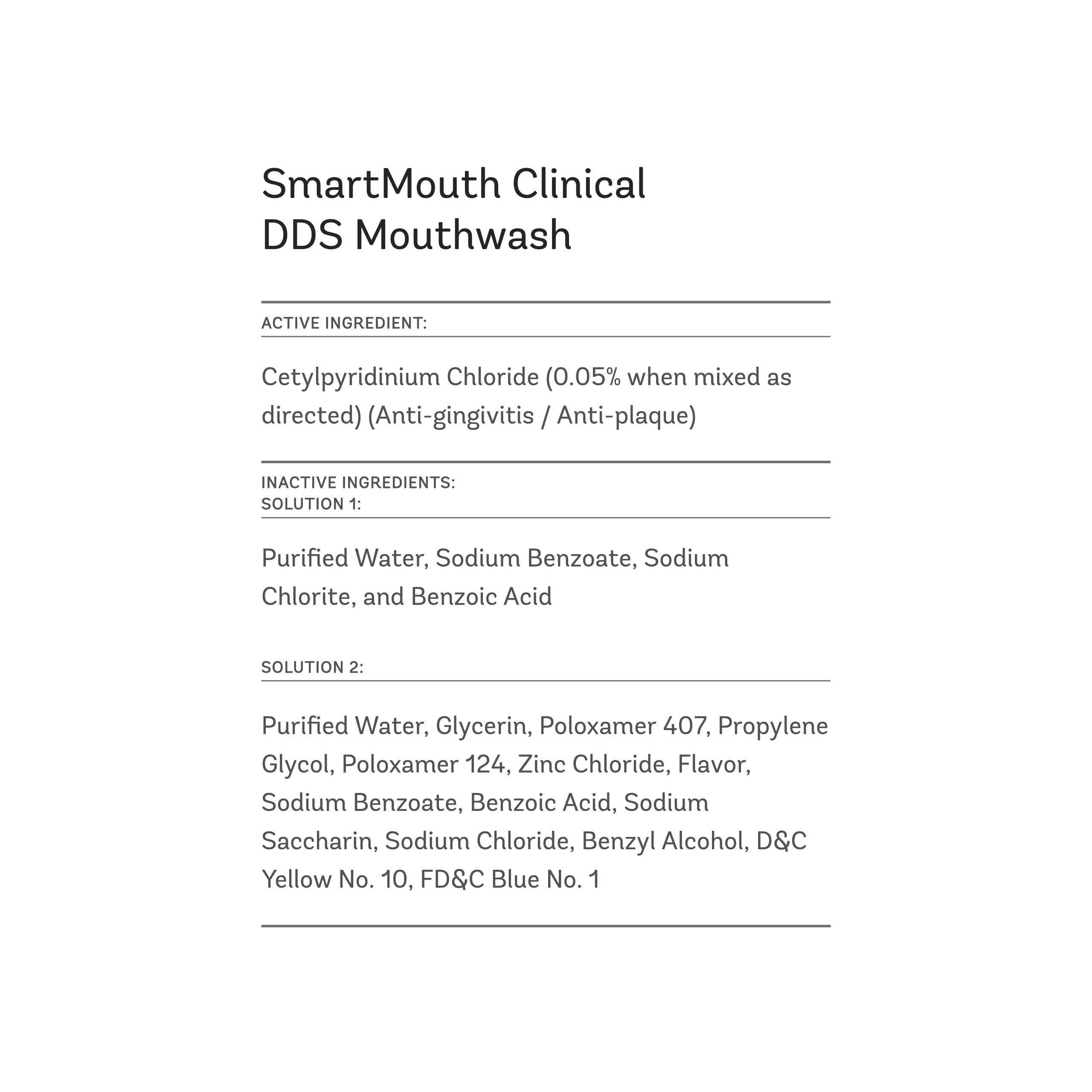 SmartMouth DDS Activated Clinical Mouthwash for Fresh Breath & Gum Health - Advanced Formula for Gingivitis Prevention - Clean Mint Flavor, 16 fl oz (3 Pack) - Perfect for Daily Oral Care, Travel & Family Use