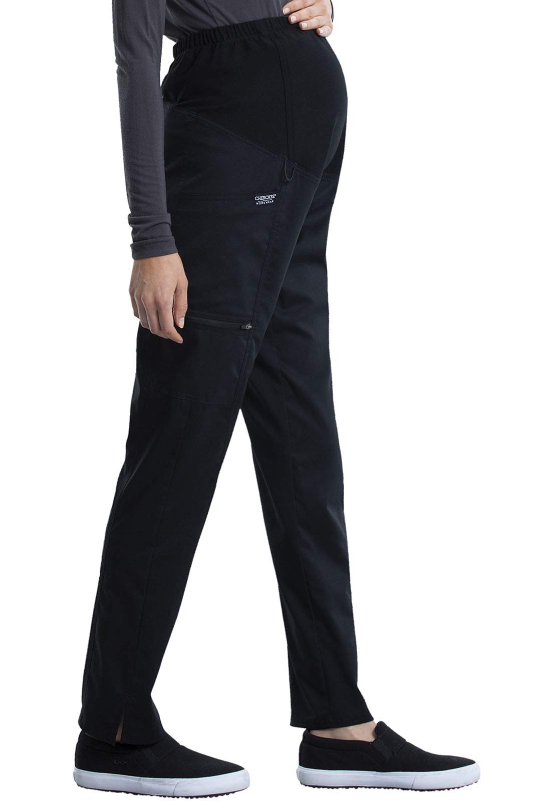 Cherokee Women's Workwear Scrubs Pants - Maternity Straight Leg WW155 - Comfortable Medical Uniform for Nurses & Healthcare Professionals
