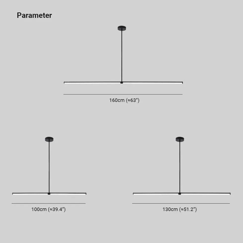 Modern Single Linear Pendant Light for Dining Room - Sleek Minimalist Hanging Fixture for Kitchen Island, Breakfast Nook & Contemporary Home Decor