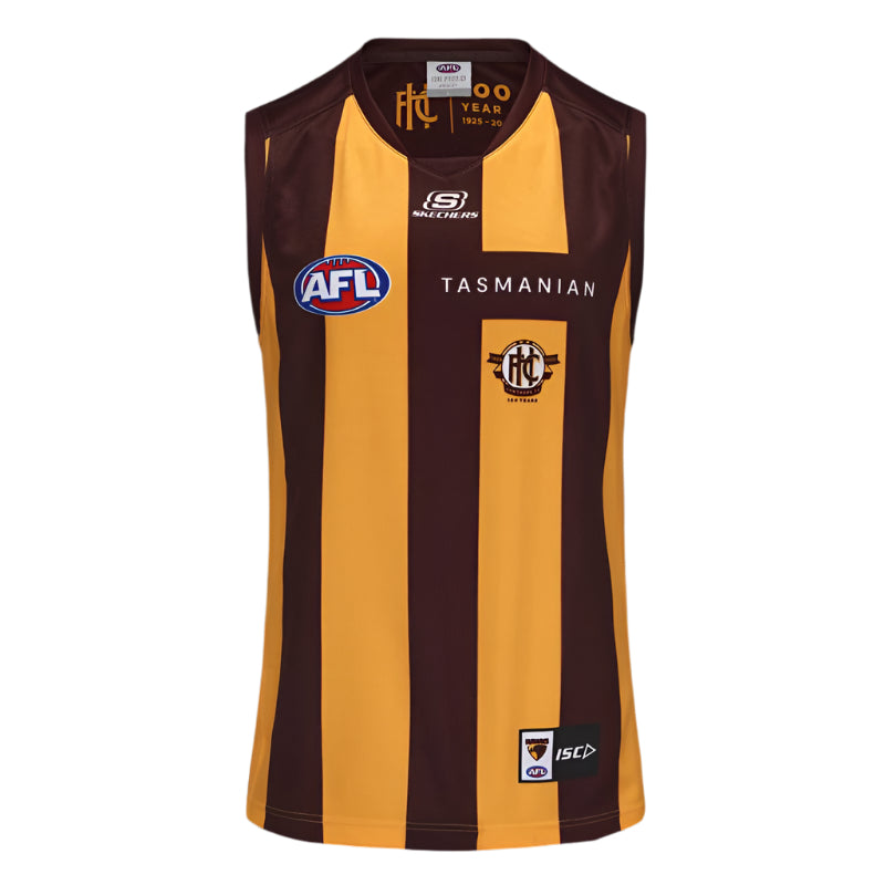 ISC Hawthorn Hawks Adult 2025 AFL Home Replica Guernsey Jersey - Official Team Uniform for Fans & Players - Perfect for Game Day, Training & Sports Events