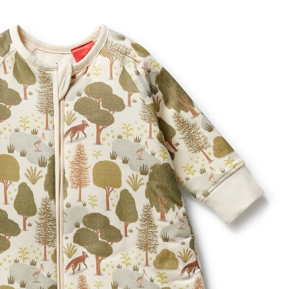 Organic Cotton Long Sleeve Baby Sleeping Bag 2.5 TOG - Soft & Breathable for Newborns & Infants - Perfect for Nursery, Daycare & Co-Sleeping