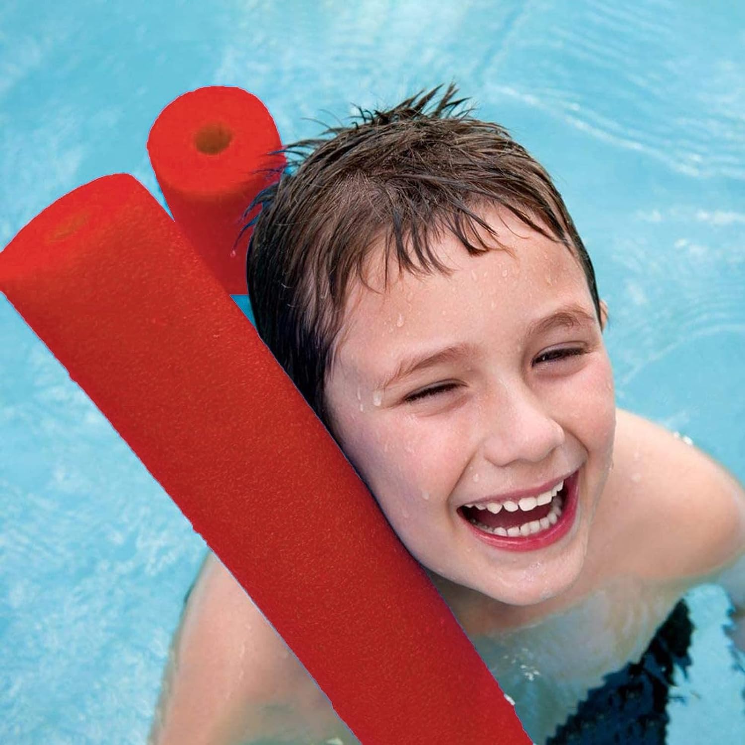 **60 Inch Floating Pool Noodles - Durable Foam Swim Tubes for Swimming Games, Water Play & Pool Exercises - Perfect for Kids & Adults**