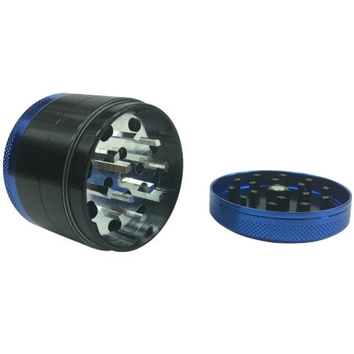 Premium 4-Piece Multi-Color Herb Grinder with Pollen Catcher - Perfect for Grinding Spices, Herbs & Tobacco - Ideal for Cooking, Baking & Smoking Accessories