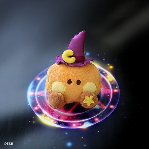 BT21 Mini Wizard Magician Plush Toy - Shooky Cute Collectible Stuffed Animal for BTS Fans | Perfect for Bedroom Decor, Gift Giving, and K-Pop Merchandise Collection