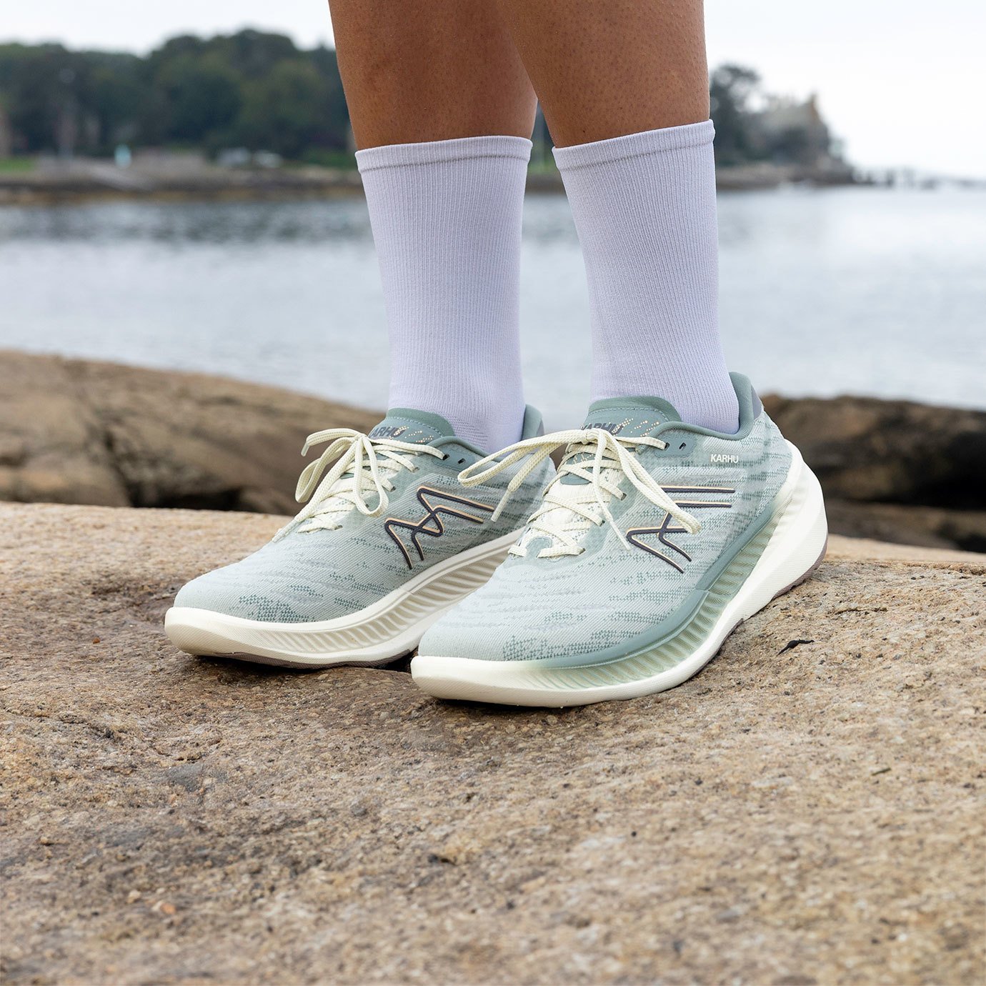 Women's Fusion 4.0 HIVO Running Shoes - Sea Foam/Excalibur Color - Lightweight Comfort for Jogging, Gym Workouts & Daily Wear