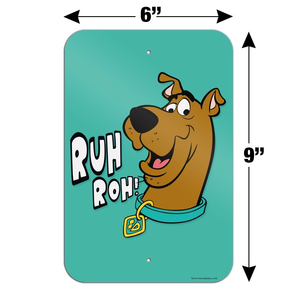Scooby-Doo Ruh Roh Funny Office Sign - Cartoon Home & Business Decor - Perfect for Work Desk, Man Cave, or Gift for Fans