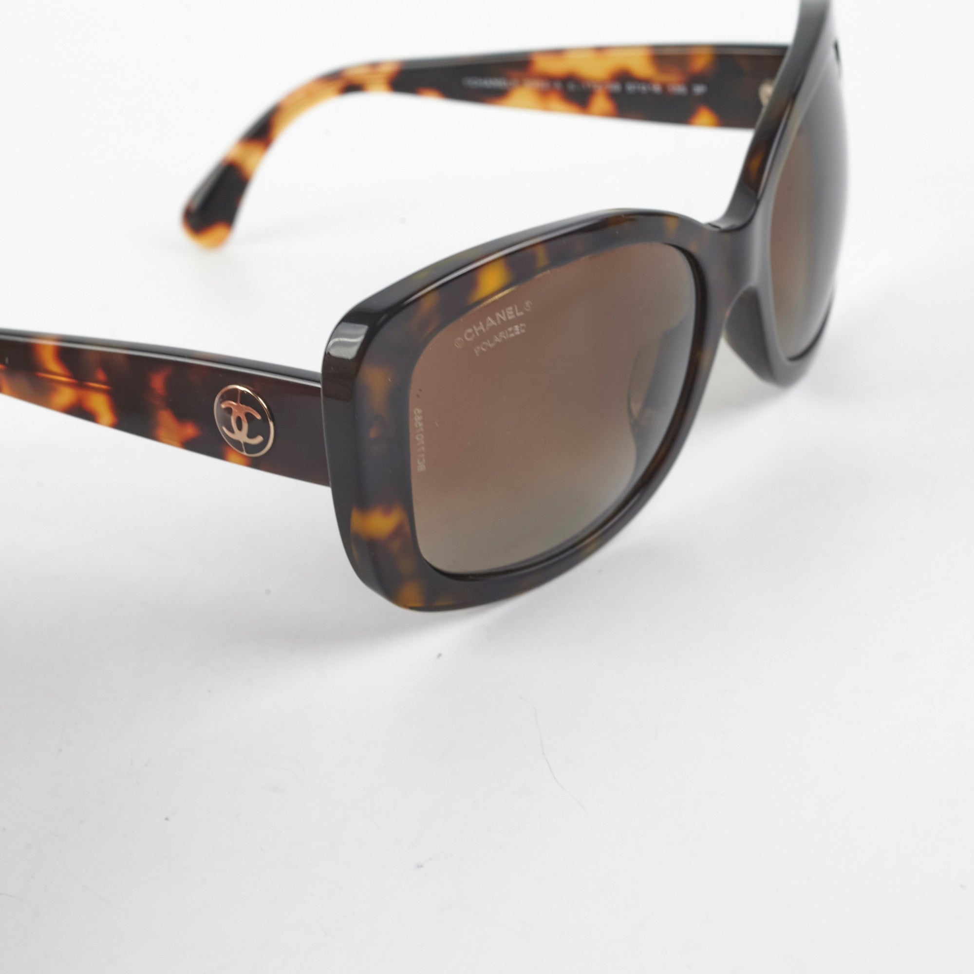 Chanel Tortoise Shell Squoval Sunglasses for Women - Classic Designer Shades for Fashion & Sun Protection - Perfect for Beach, Driving & Outdoor Activities