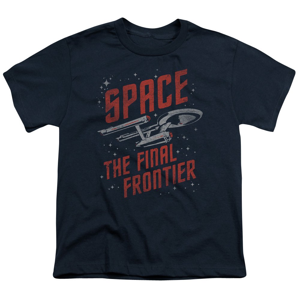 Star Trek Space Travel Unisex Youth T-Shirt for Boys & Girls - Sci-Fi Adventure Tee for Kids, Cosplay & Casual Wear