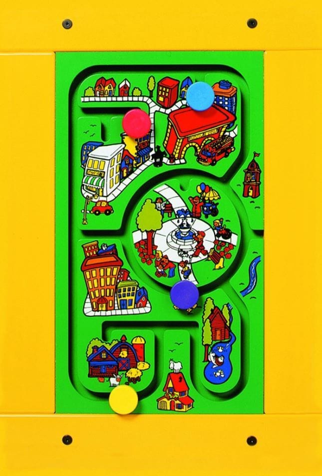 Travel Town Wall Game - Fun Family Board Game for Kids & Adults - Perfect for Parties, Travel & Indoor Entertainment