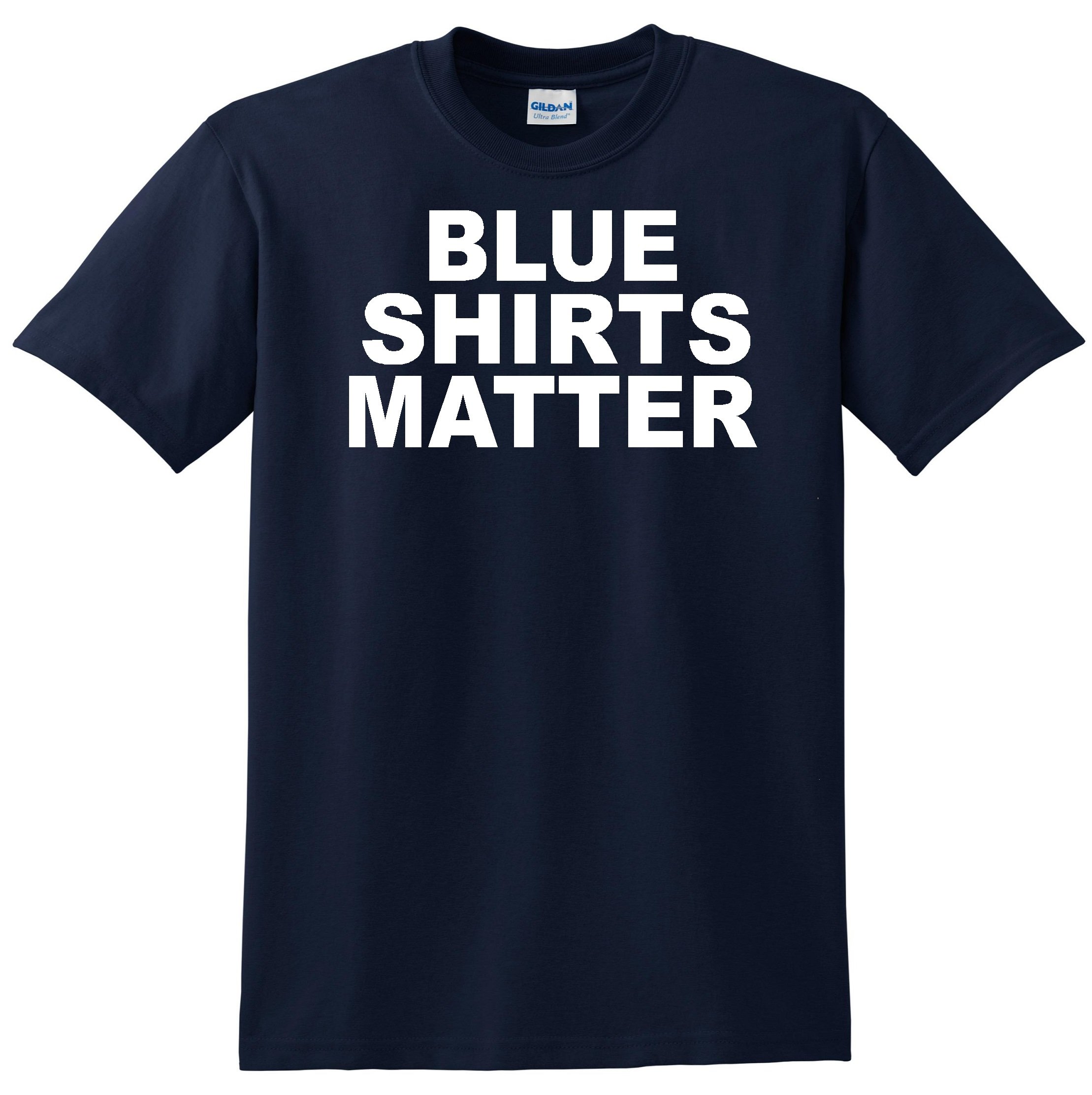 STUFF WITH ATTITUDE Blue Shirts Matter Navy T-Shirt - Premium Cotton Tee for Men & Women - Casual Wear, Street Style, Protest Support