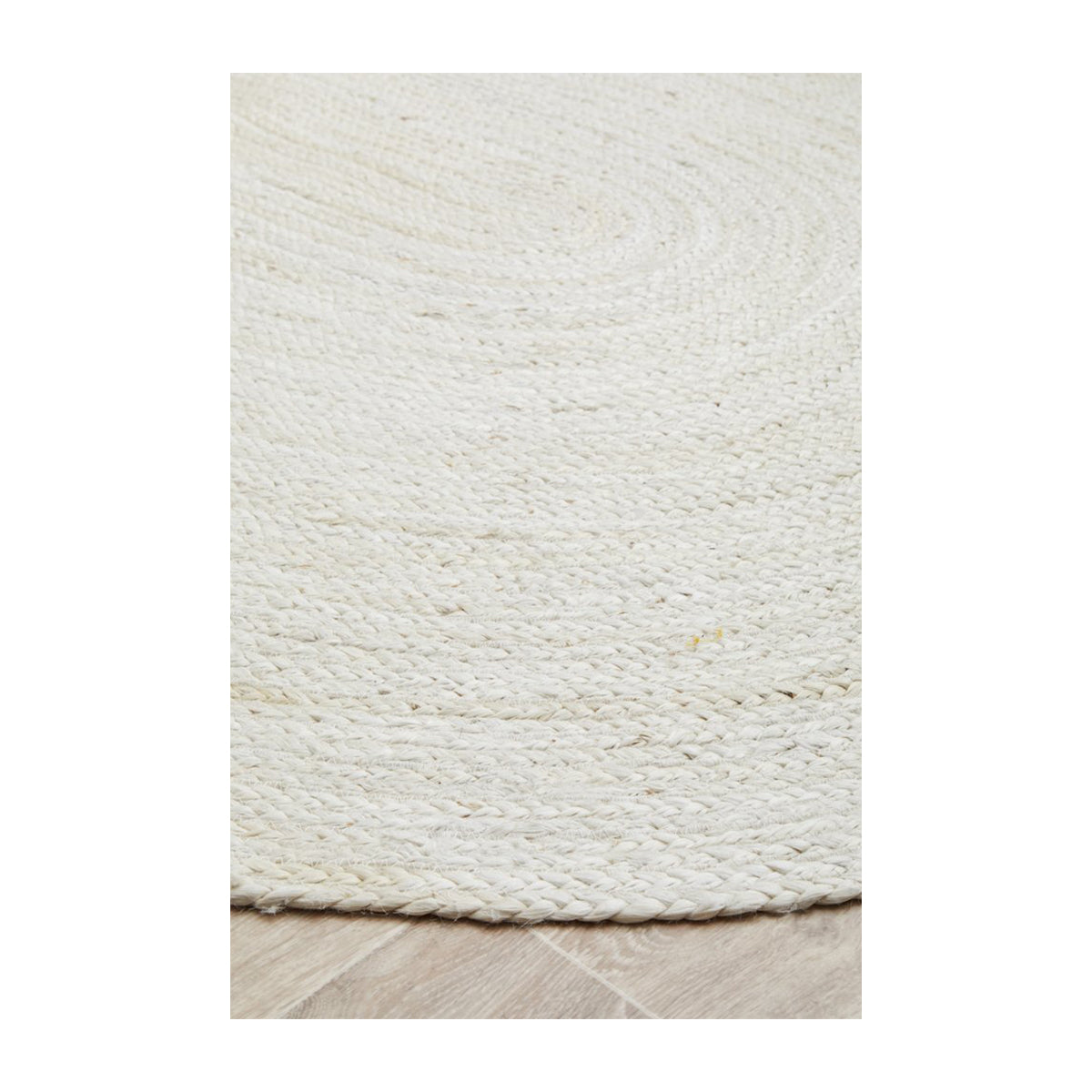 Bondi Oval Rug - Soft Plush White Area Rug for Living Room, Bedroom, Nursery | Non-Slip Comfortable Floor Mat for Home Decor