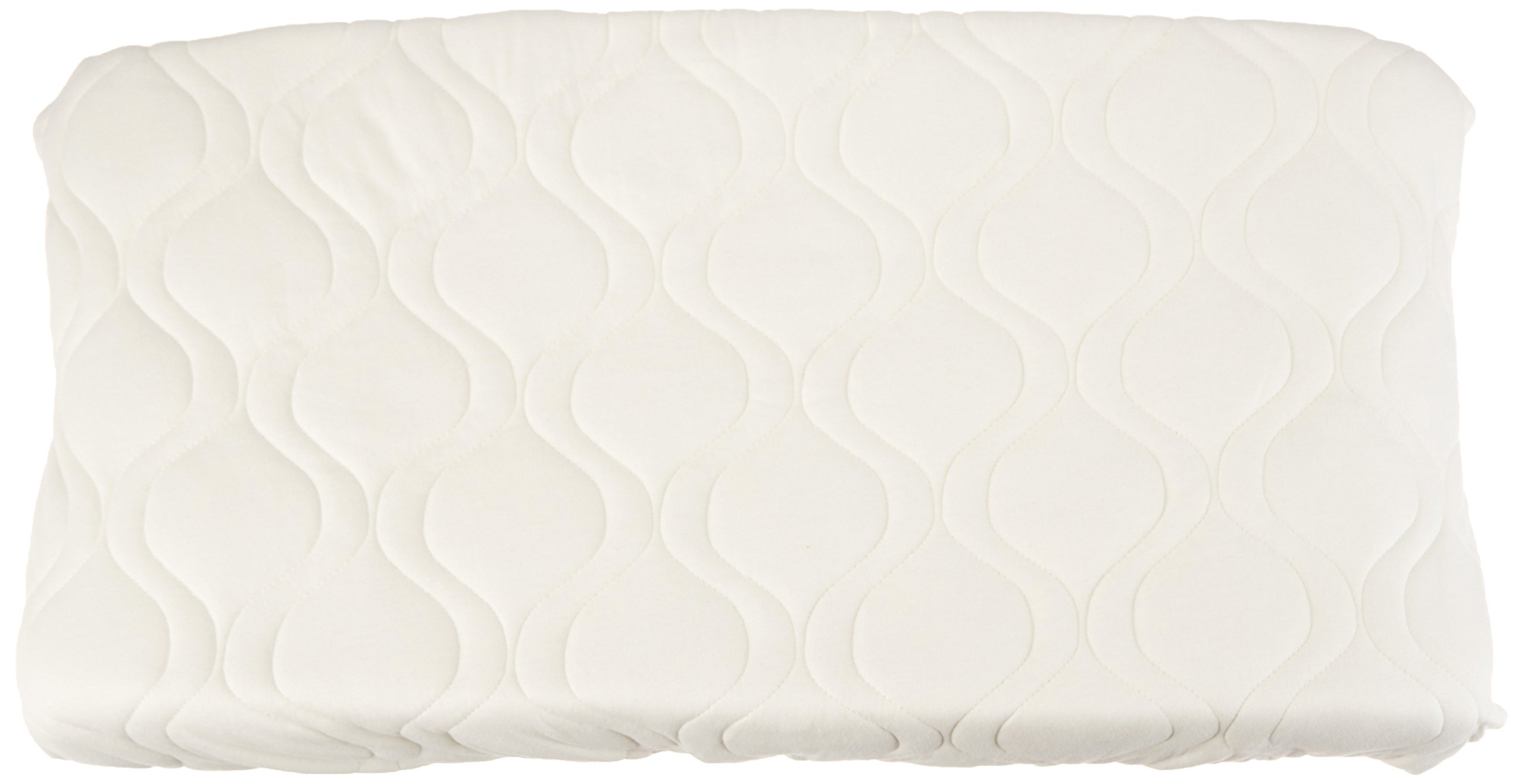 Quilted Contoured Changing Pad Cover - Soft & Waterproof Baby Changing Table Pad - Ivory - Made in USA - Perfect for Nursery, Daycare & Travel Use