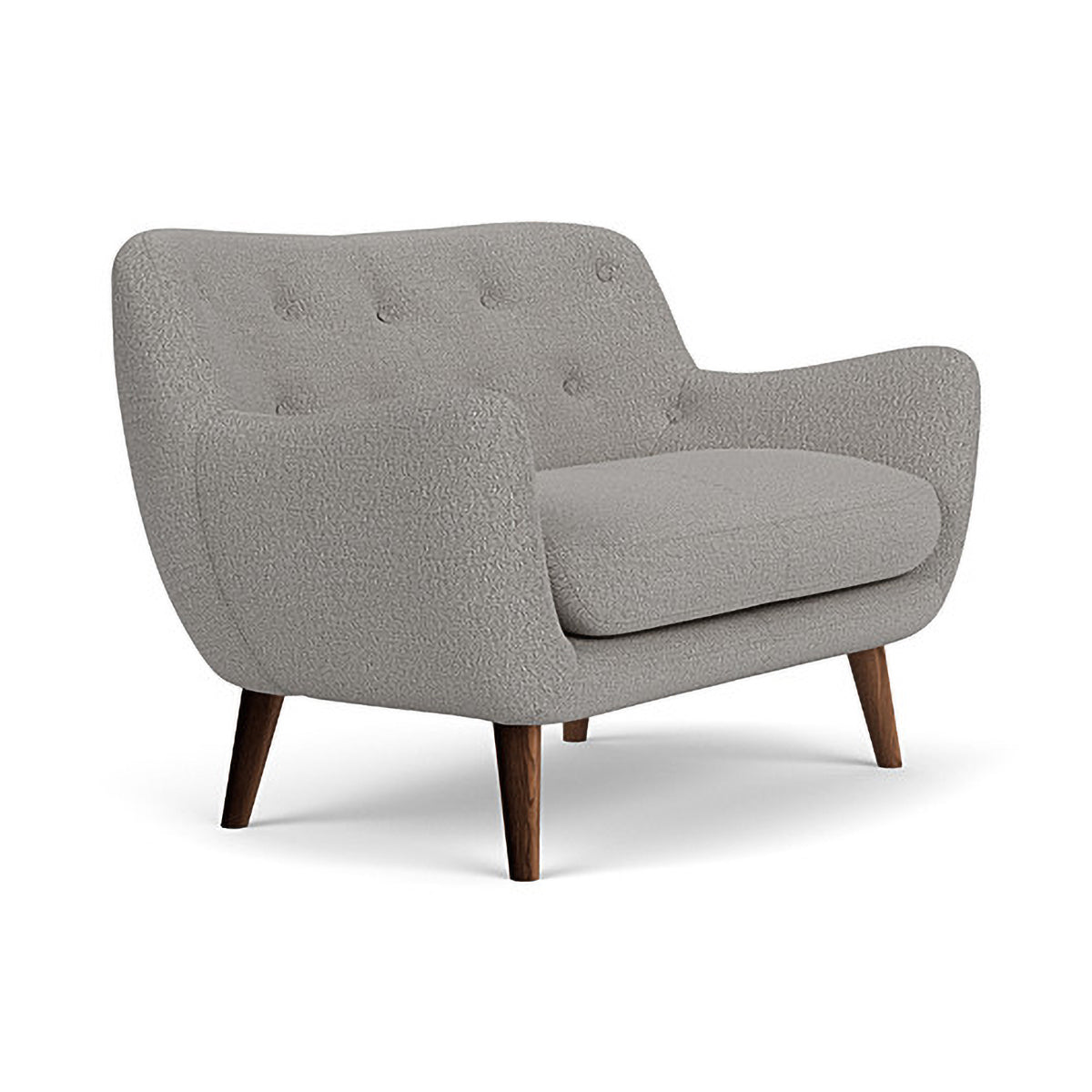 Herman Boucle 2 Seater Sofa - Modern Upholstered Loveseat for Living Room, Lounge & Small Spaces | Soft Fabric Couch with Sturdy Frame | Perfect for Apartments, Dorms & Cozy Home Decor