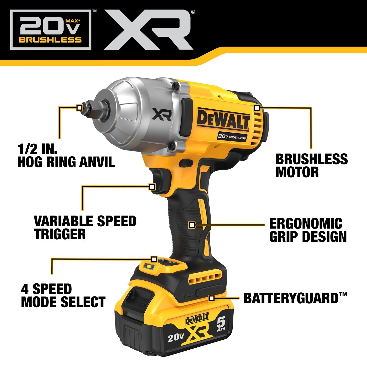 DEWALT DCF900P1 20V MAX XR 1/2