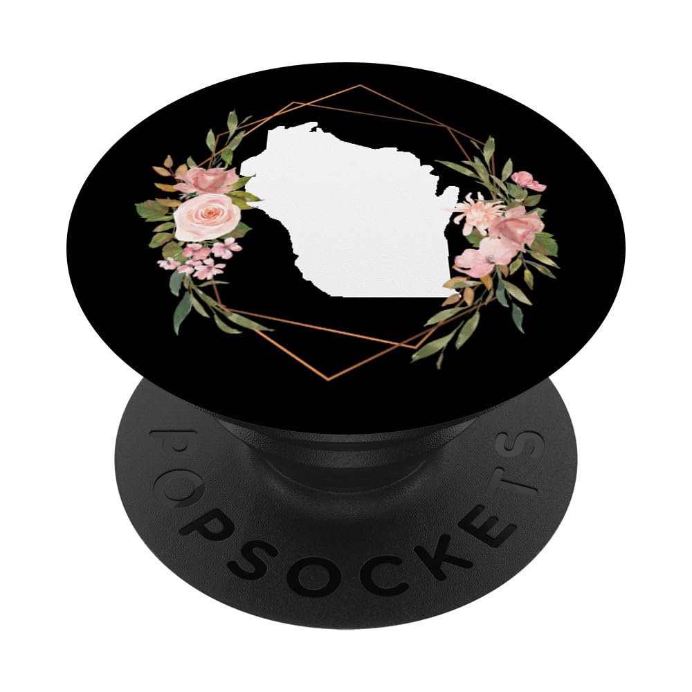 Floral Flower Cute PopSockets Standard PopGrip - Phone Grip & Stand for iPhone, Samsung, Smartphones - Perfect for Selfies, Videos, and Secure Holding