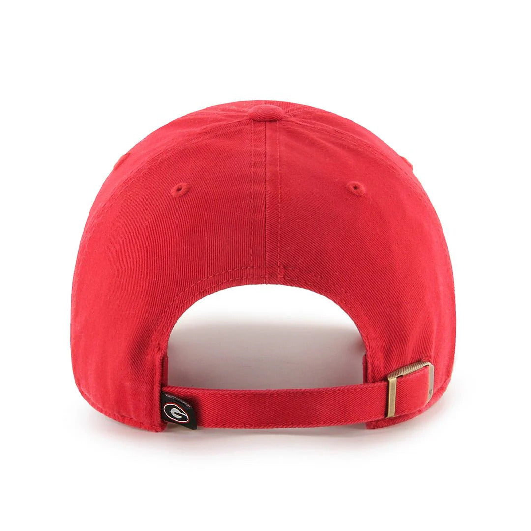 47 Brand Georgia Bulldogs Adjustable Hat - Red | NCAA College Team Baseball Cap for Men & Women | Perfect for Game Day, Tailgating & Casual Wear
