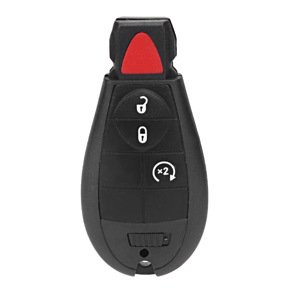 Aramox Smart Key Fob Replacement for Dodge RAM 1500 2500 3500 (2013-2017) - Built-in Button Battery Remote Car Key with GQ4-53T Chip - Perfect for Key Replacement, Spare Key, and Vehicle Access