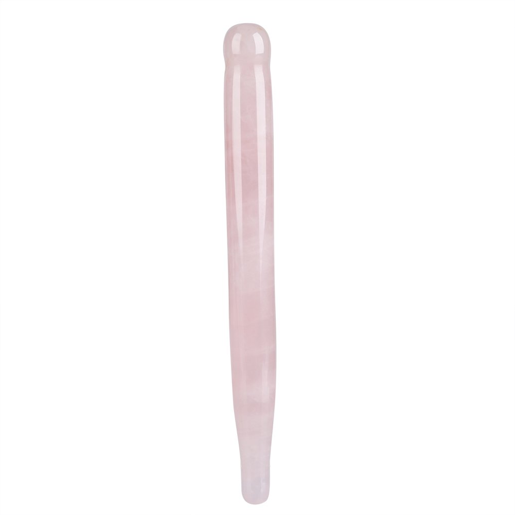 FILFEEL Rose Quartz Gua Sha Tool for Face & Body - Natural Crystal Massage Stick & Scraping Tool for Skincare & Relaxation - Perfect for Facial Lymphatic Drainage & Muscle Tension Relief