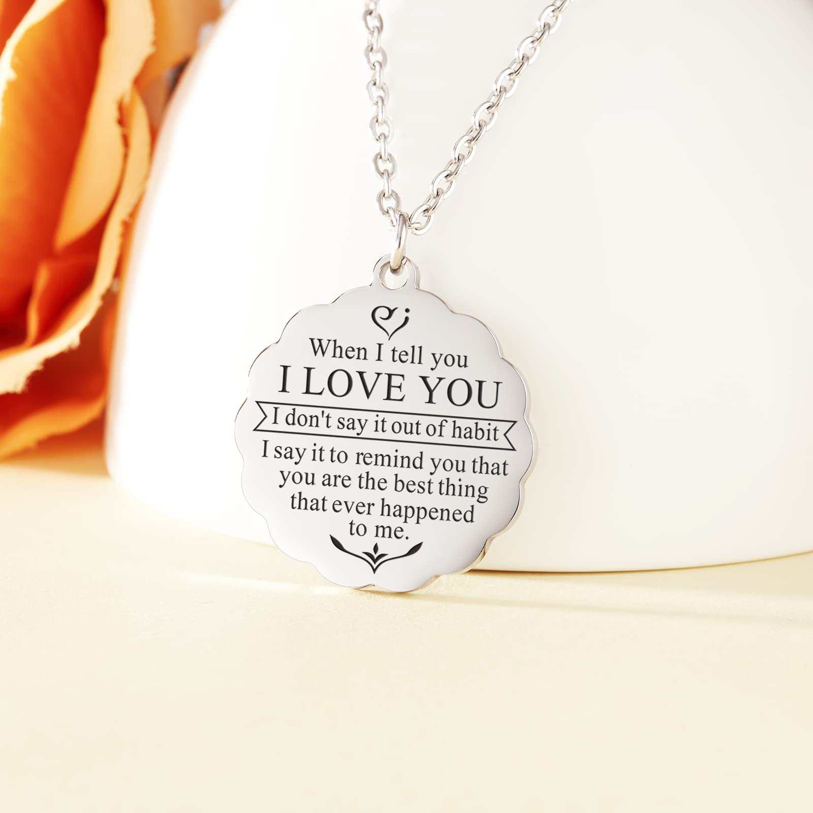 HOFOYA Inspirational Sunflower Pendant Necklace for Daughter - Sister & Brother Gift, Birthday & Mother's Day Present, Valentine's Friendship Jewelry | Perfect for Family Occasions & Special Moments