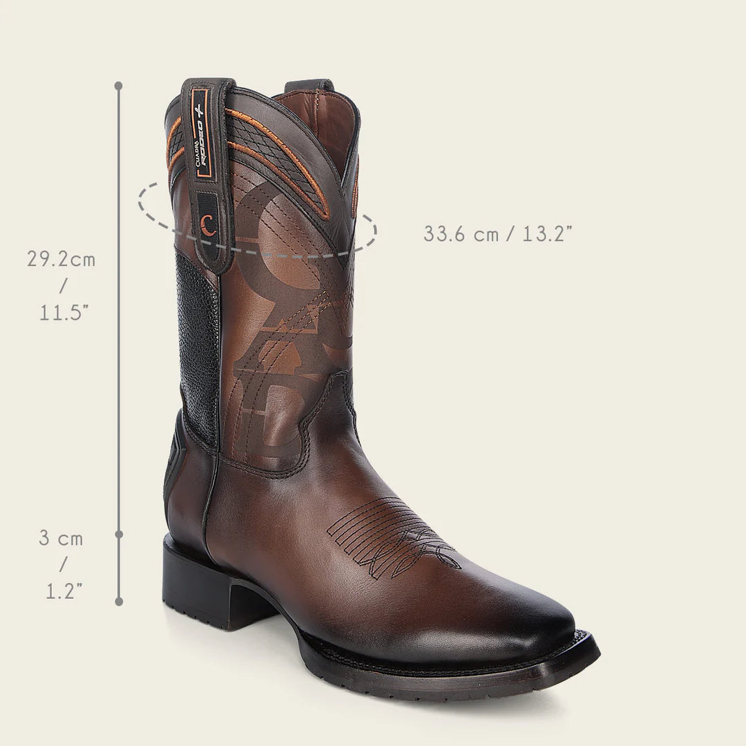 3Z20RS Genuine Cowhide Leather Western Cowboy Boots for Men & Women - Durable Rodeo Riding Boots for Country, Ranch, and Outdoor Adventures