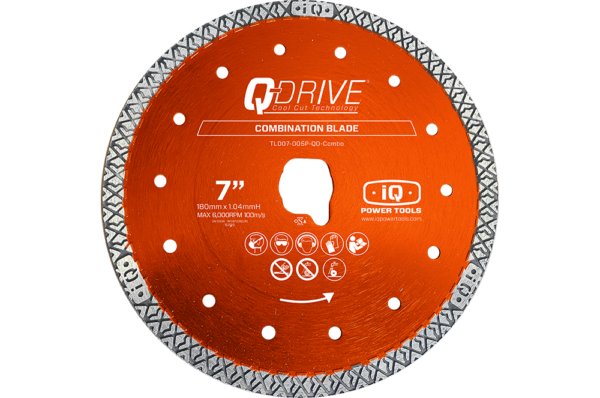 7 Q Drive Combo Blade - High Performance Multi-Purpose Saw Blade for Wood, Metal & Plastic Cutting | Perfect for DIY Projects, Home Renovation & Construction Work