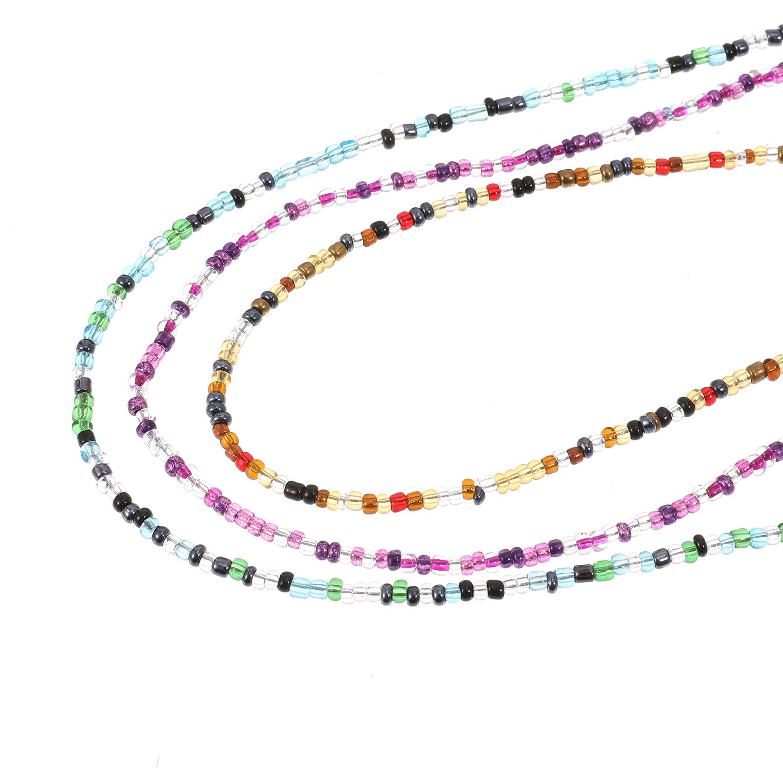 FANTESI 3-Pack Stylish Eyeglass Chains - Anti-Slip Beaded Glasses Strap, Spectacle Cord & Sunglasses Lanyard for Women - Perfect for Sports, Reading & Outdoor Activities
