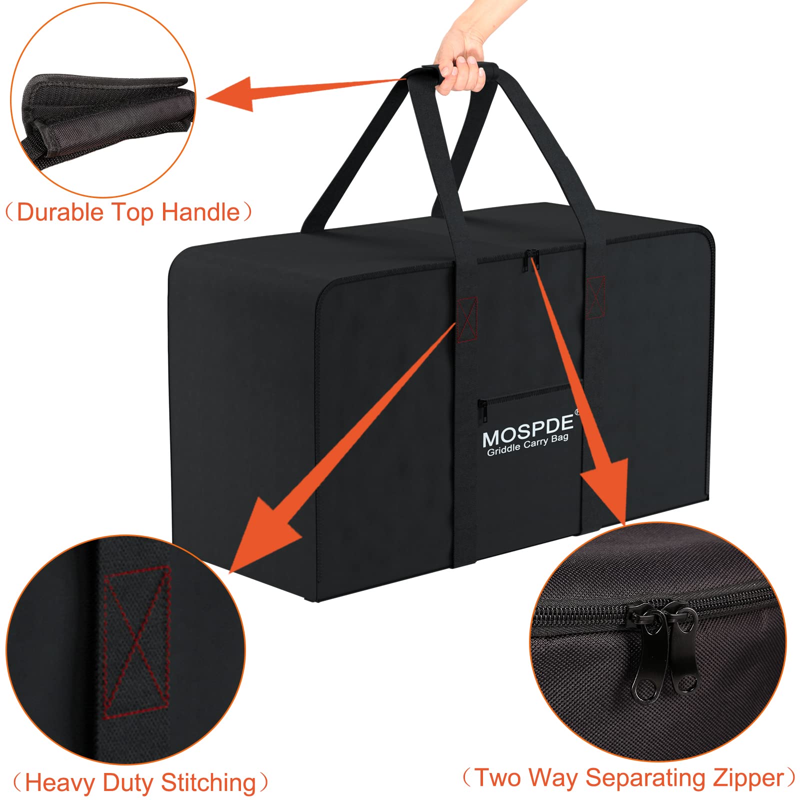 Portable Heavy Duty 600D Water-Resistant Grill Carry Bag for Cuisinart CGG-306 Gas Grill - Perfect for Camping, Picnics & Outdoor BBQ Parties