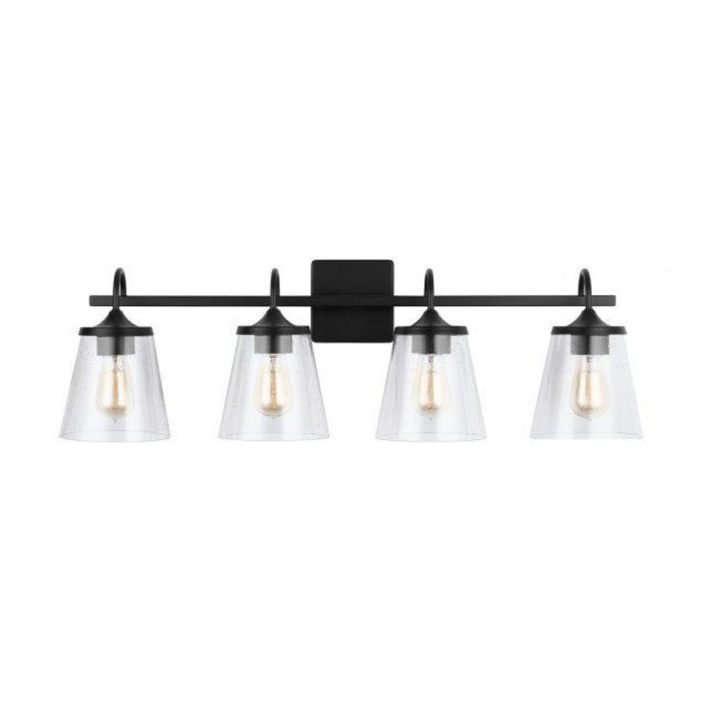 Paulet Vanity Black - Modern Bathroom Vanity Set with Sink & Mirror for Home Decor | Perfect for Small Bathrooms, Powder Rooms & Guest Baths