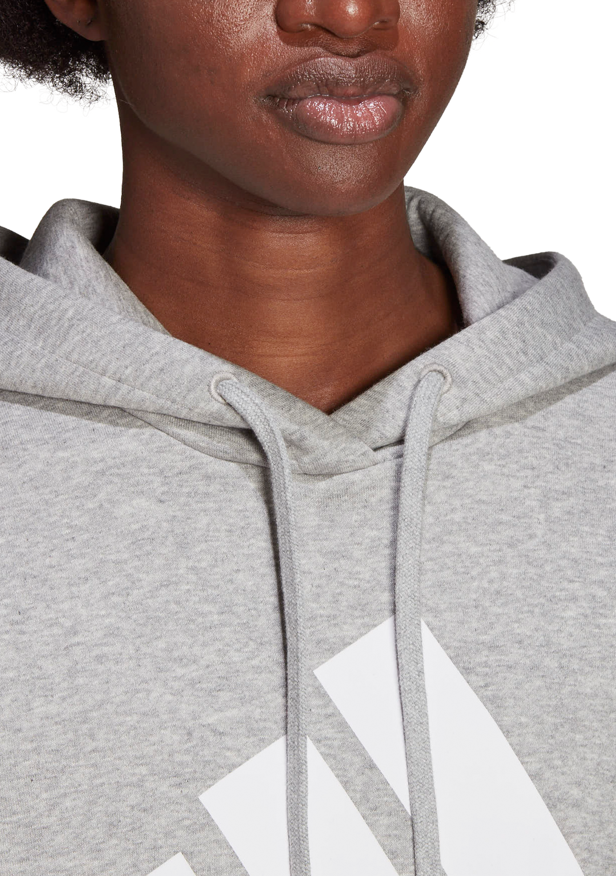 Adidas Women's Essential Boyfriend Logo Hoodie - Soft Fleece Pullover Sweatshirt with Front Pocket | Casual Loungewear, Gym Wear & Street Style Fashion