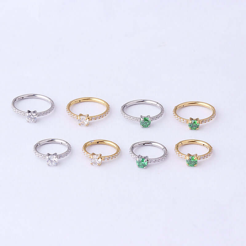 16G Small Cartilage Hoop Earrings - Septum Huggie Nose Rings for Women | HSPJ712 | Perfect for Daily Wear, Piercing Jewelry Gift for Her
