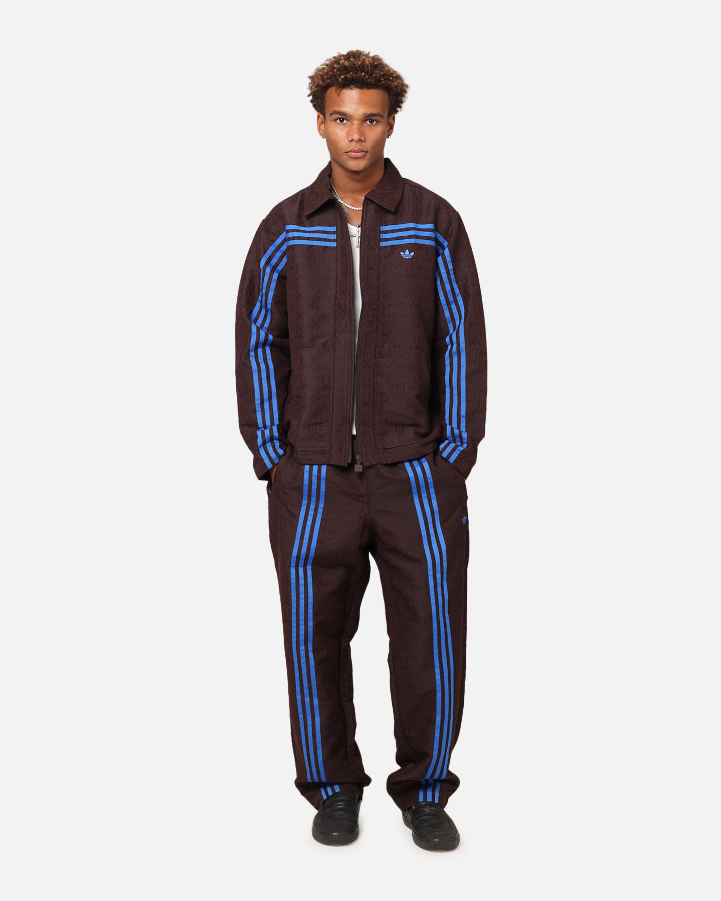Adidas Originals 70's Club Vintage Track Pants for Men - Retro Brown Joggers | Casual Streetwear & Gym Workout Pants