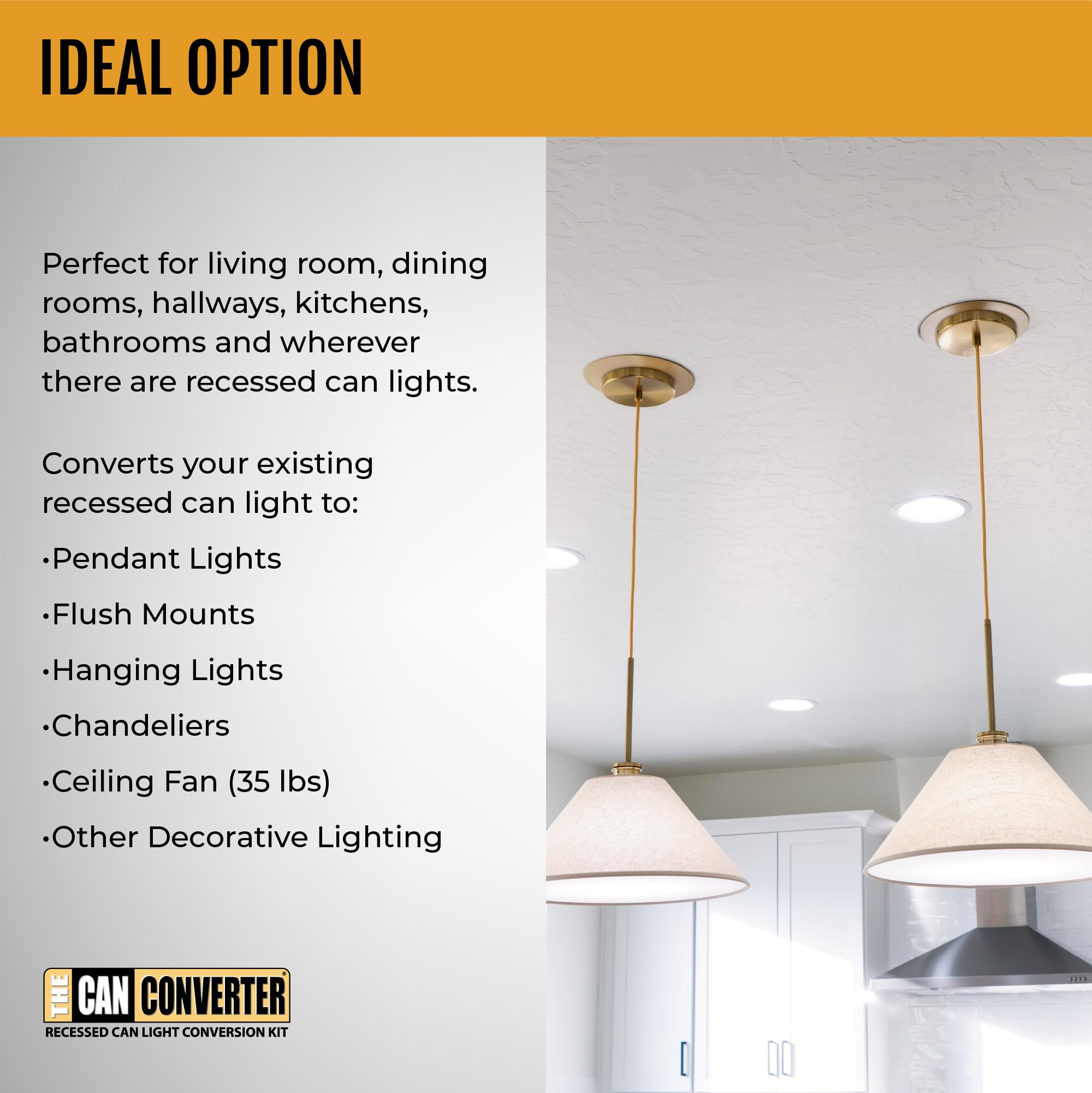 R56 Recessed Can Light Conversion Kit - 7 Inch Flat Steel Ceiling Medallion in Matte Black for Ceiling & Pendant Lights | Perfect for Living Room, Bedroom & Kitchen Lighting Upgrade