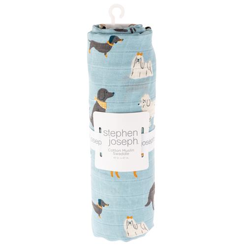 Soft Cotton Muslin Swaddle Blanket for Babies & Dogs - Breathable, Lightweight & Comfortable for Swaddling, Cuddling & Pet Use - Perfect for Newborns, Infants & Small Pets