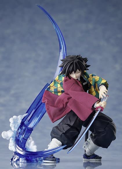 Aniplex BUZZmod Demon Slayer: Kimetsu no Yaiba Giyuu Tomioka 1/12 Scale Action Figure - Anime Collectible for Display & Cosplay Inspiration