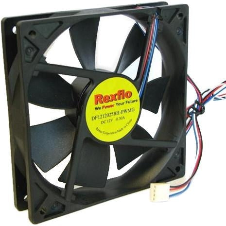Rexflo 92x25mm & 120x25mm PWM PC Cooling Fan with RPM Sensor - High Performance Quiet Case Fan for Gaming PC, CPU Cooler & Computer Case Cooling