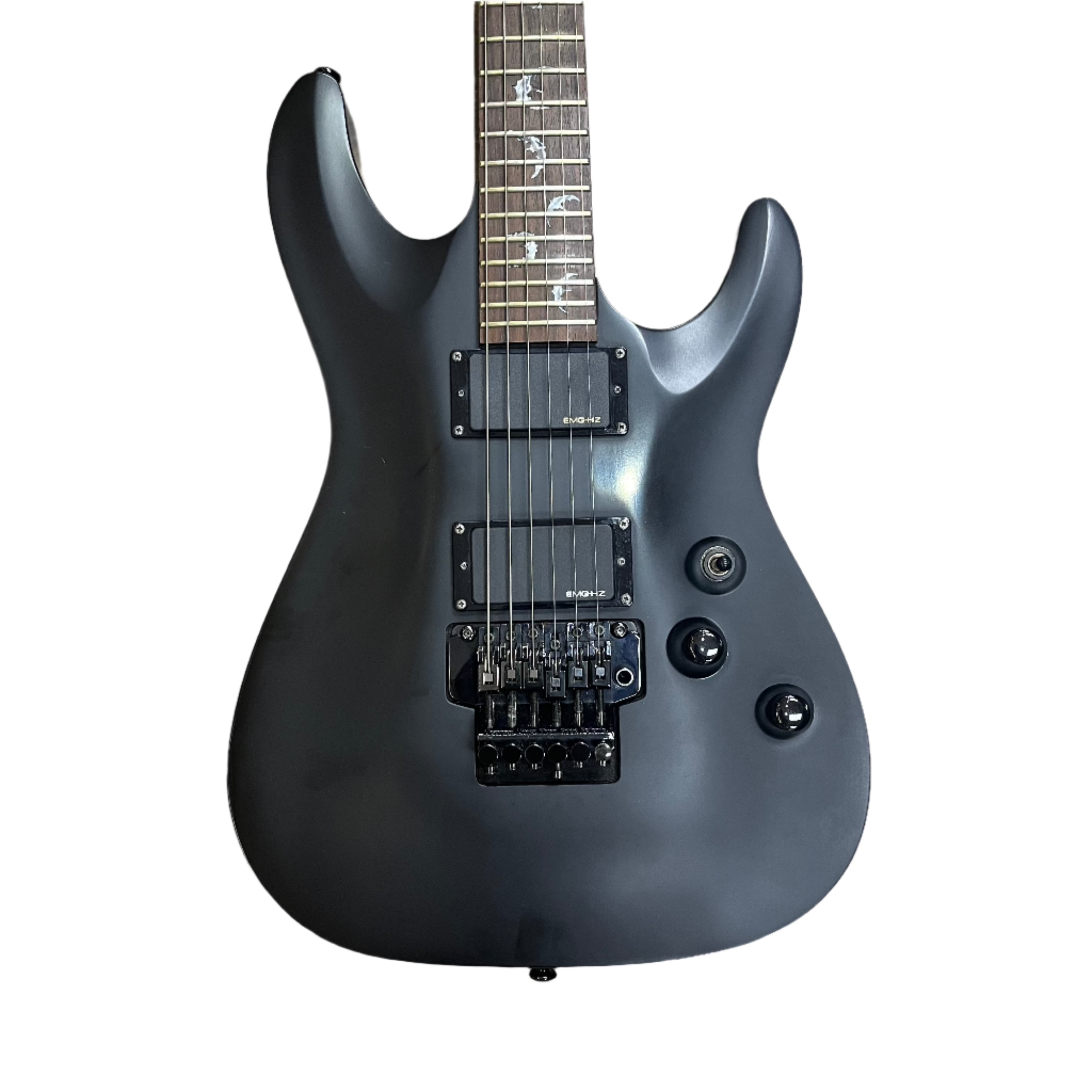 Schecter Damien-6 FR Electric Guitar with Floyd Rose & Hard Case - Perfect for Rock, Metal & Stage Performances