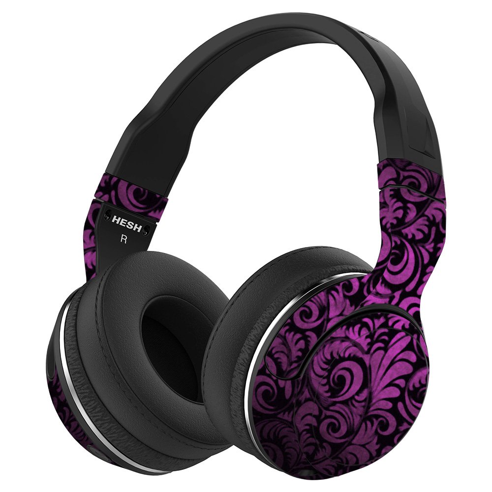 MightySkins Vinyl Wrap Cover for Skullcandy Hesh 2 Wireless Headphones - Protective Purple Skin | Durable & Easy to Apply | Made in USA | Perfect for Travel, Gym & Daily Use