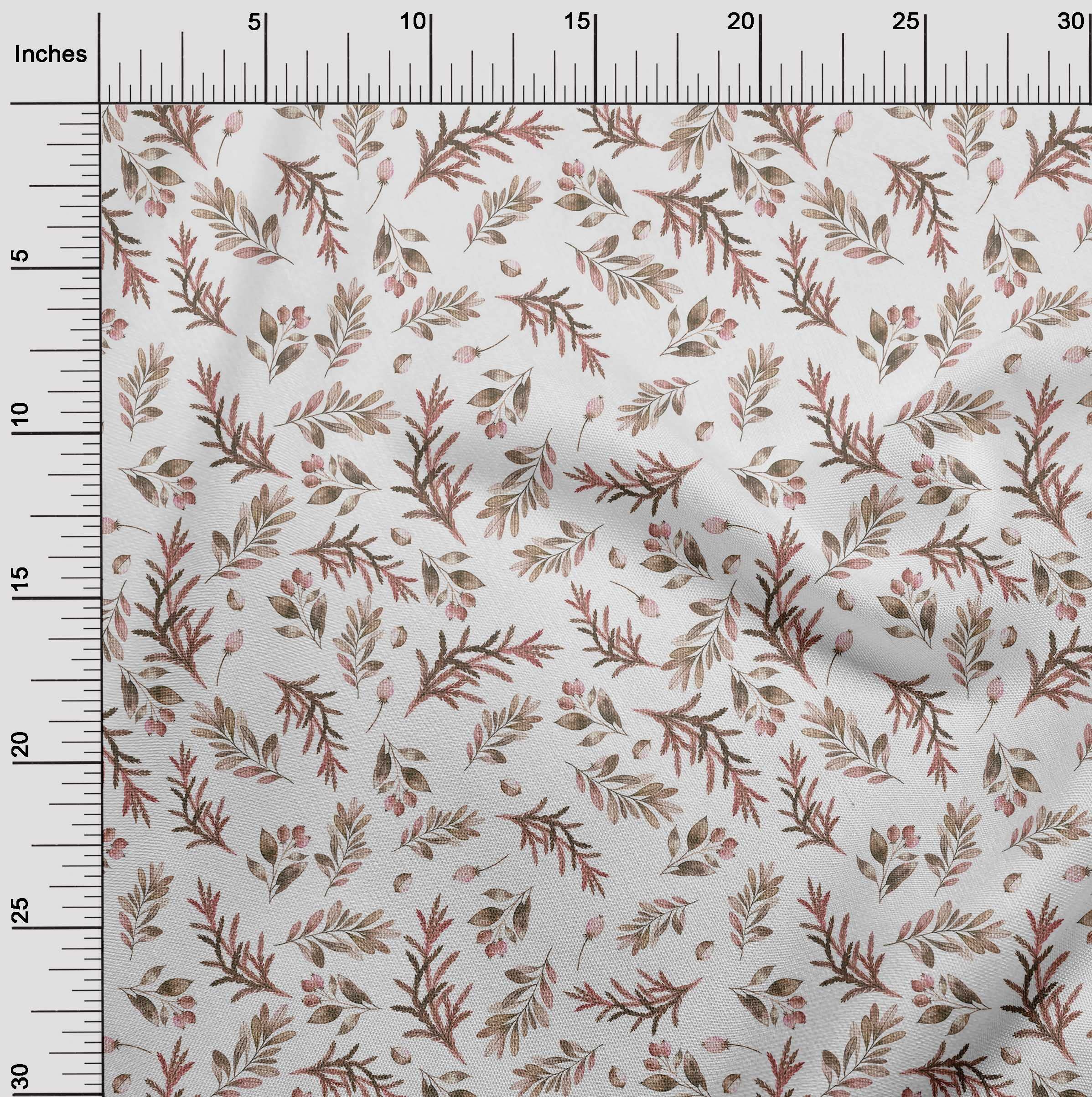 oneOone Velvet White Fabric - Tropical Print DIY Sewing Material by The Yard, 58 Inch Wide - Perfect for Clothing, Home Decor & Craft Projects