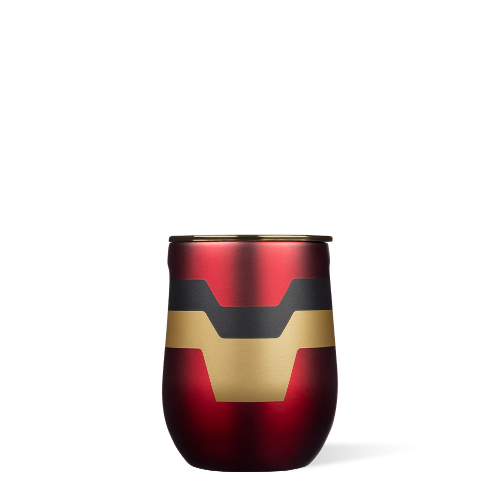 Marvel Stemless Wine Glasses - Set of 4 Superhero Themed Drinking Cups for Wine, Cocktails & Beverages - Perfect for Marvel Movie Nights, Superhero Parties & Gifts for Fans