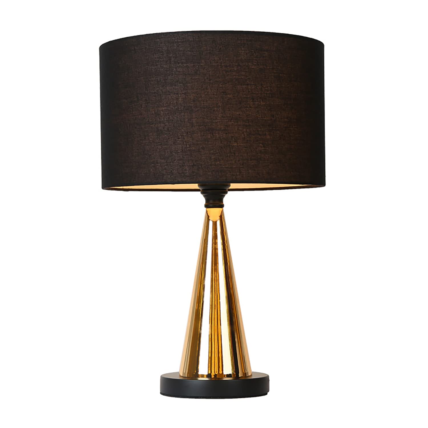 Modern LED Desk Lamp with E27 Fabric Lampshade - Warm White Light for Bedroom, Living Room, Office & Hotel Decor - Creative Table Lamp for Reading, Working & Relaxing