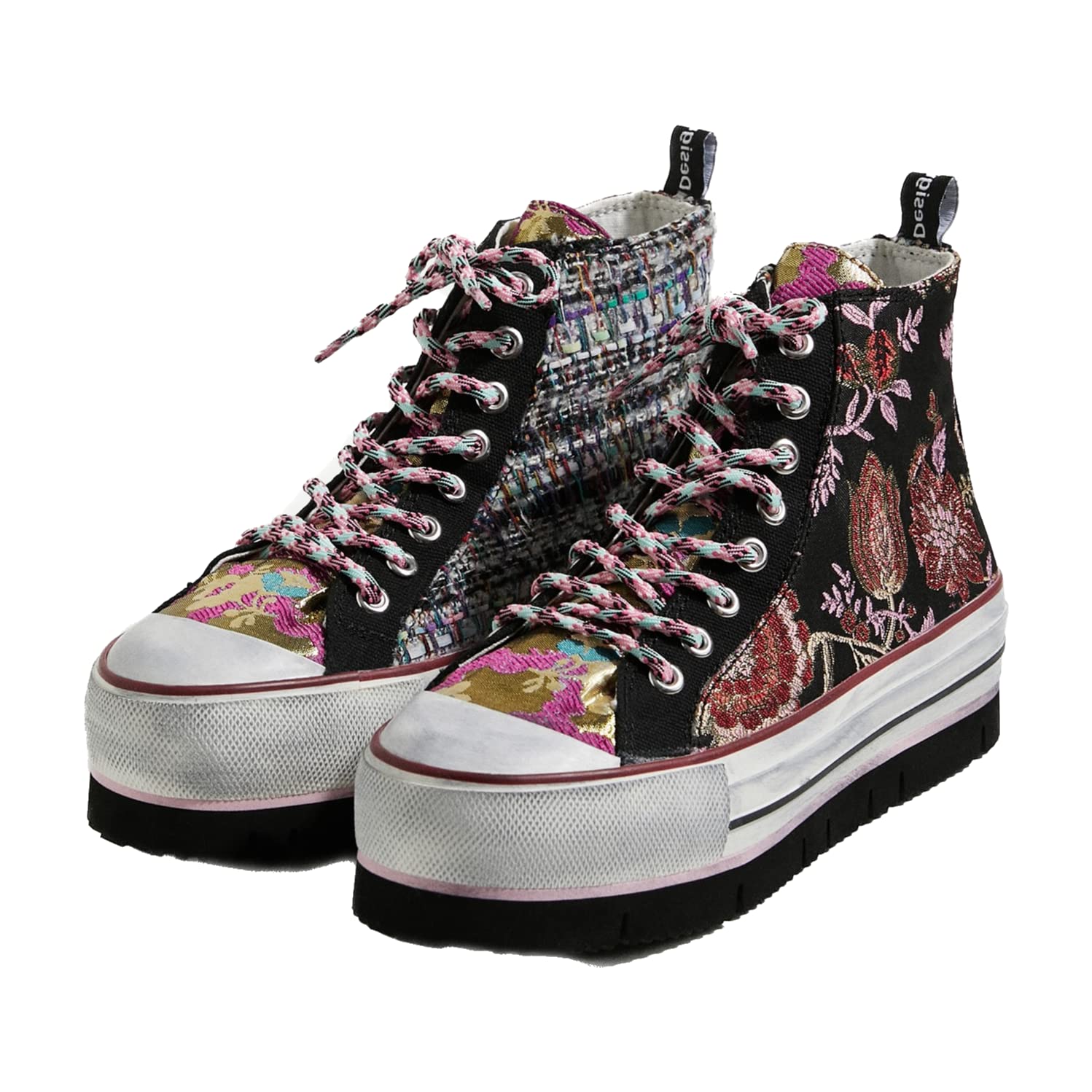 Desigual Women's Fashion Sneakers - Comfortable Casual Walking Shoes for Women | Perfect for Work, Travel & Everyday Wear