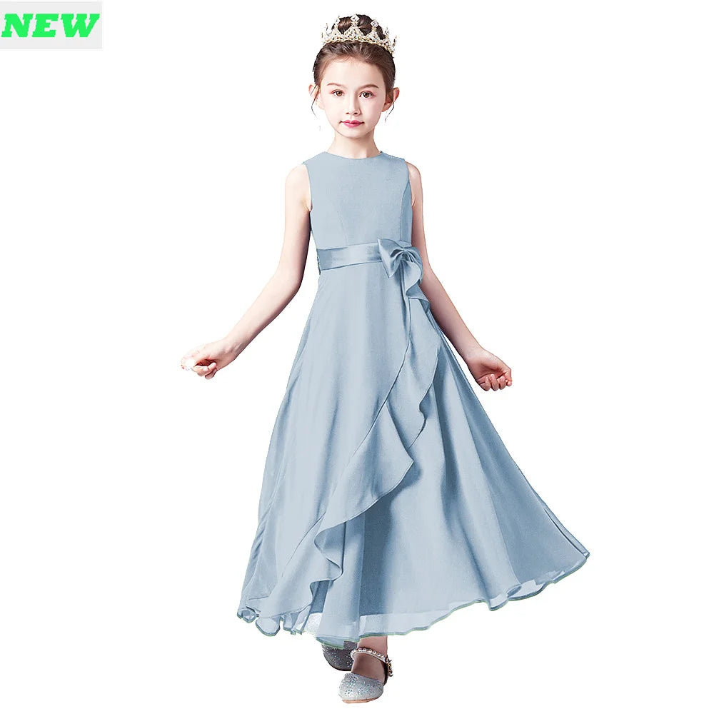 Junior Bridesmaid Dresses for Teens - Ankle-Length Flower Girl Gowns for Wedding Party | Elegant Kids Formal Wear for Bridal Showers, Ceremonies & Special Occasions