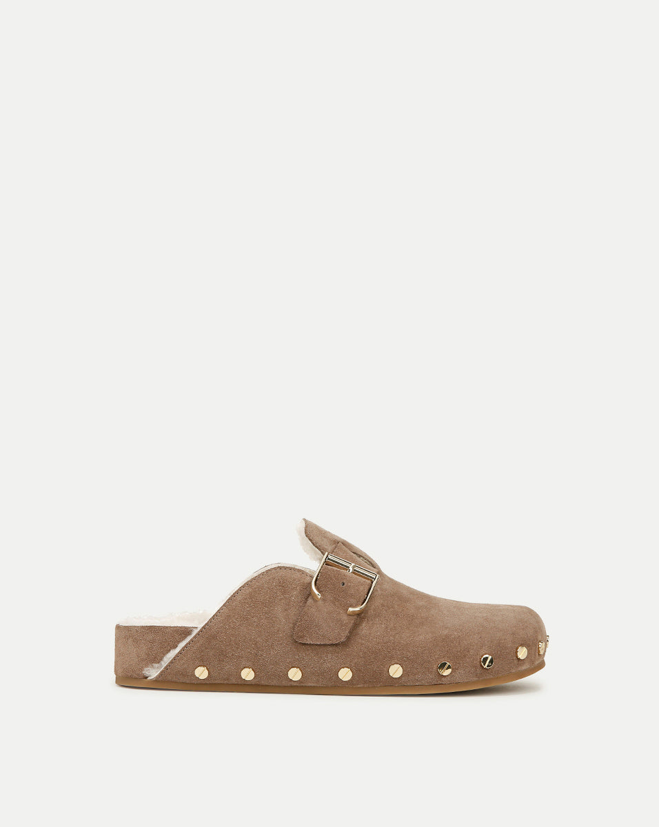 Women's Cozy Fern Shearling Clog Slippers - Soft Indoor/Outdoor House Shoes for Winter Comfort & Warmth - Perfect for Home, Office, and Casual Wear
