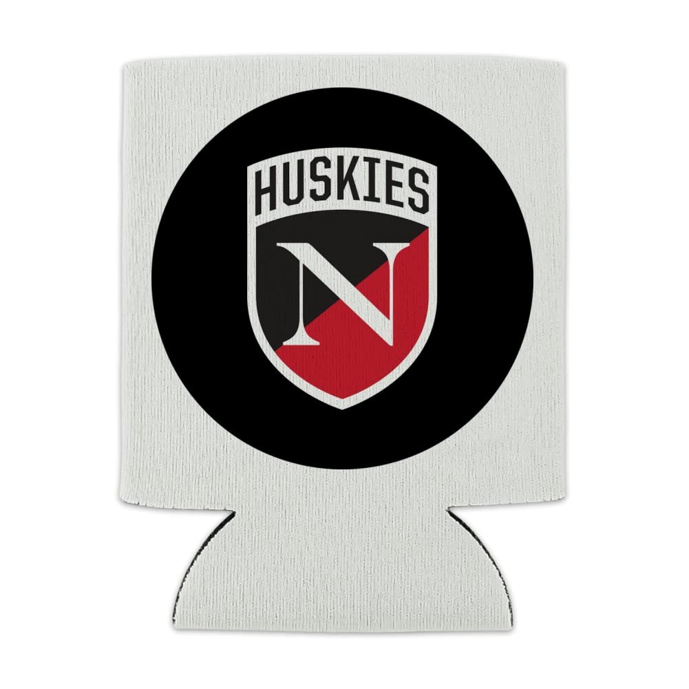 Northeastern University Secondary Logo Insulated Can Cooler - Collapsible Drink Sleeve & Beverage Holder for Beer, Soda & Energy Drinks - Perfect for Tailgates, BBQs, Camping & College Events